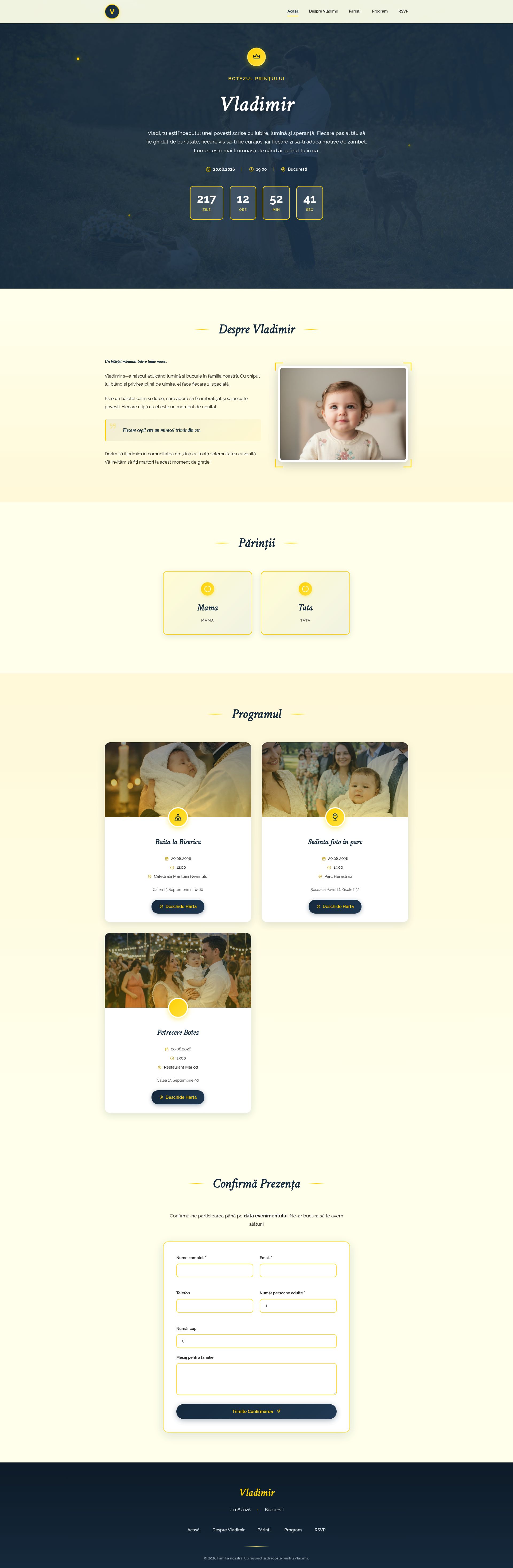 Elegant Classic Navy & Gold