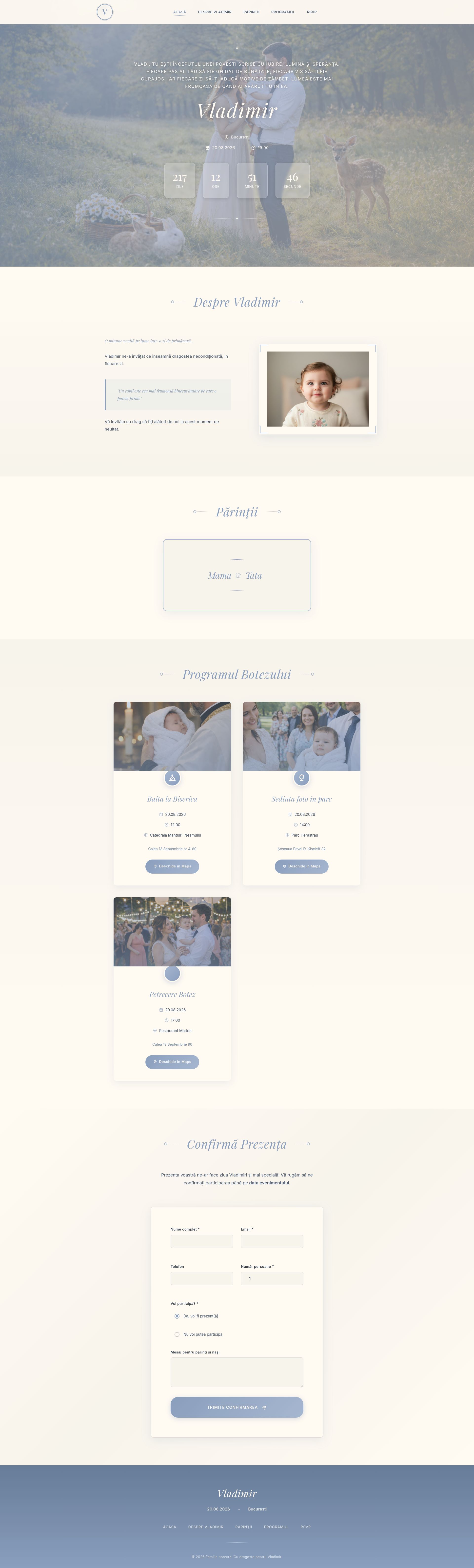 Modern Elegant Dusty Blue